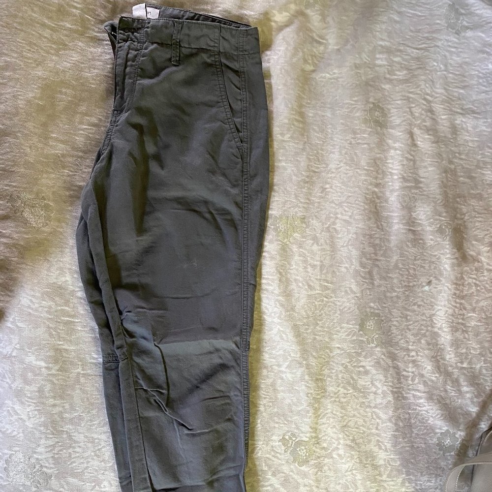 Calvin Klein Grey Jogger Linen Blend Pants